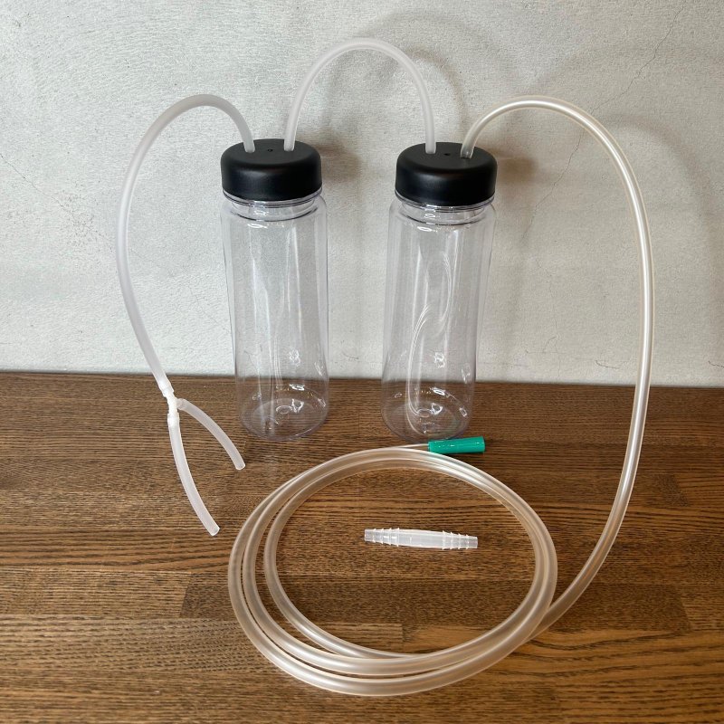 画像1: 持続吸引器（吸引カテーテル用）ボトル　ダブル (1)